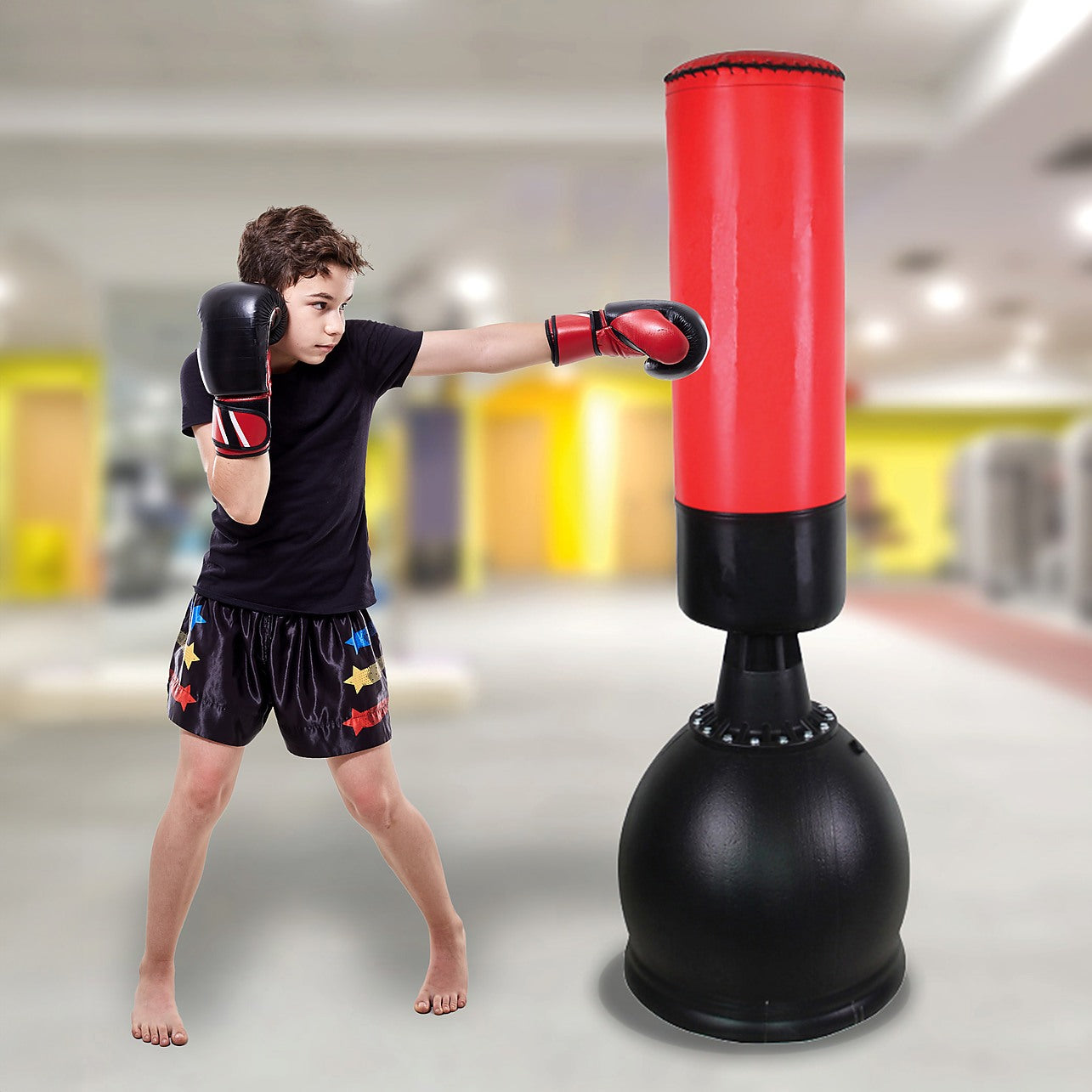 Freestanding 37kg Punching Bag Filled Heavy Duty Steel Stand